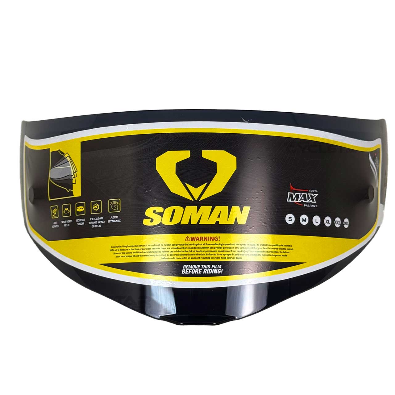 قیمت طلق کلاه کاسکت SOMAN مناسب برای مدل F1 رنگ دودی