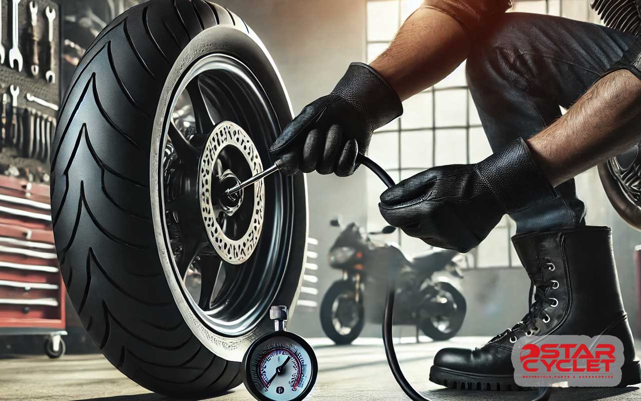 میزان باد لاستیک موتورسیکلت