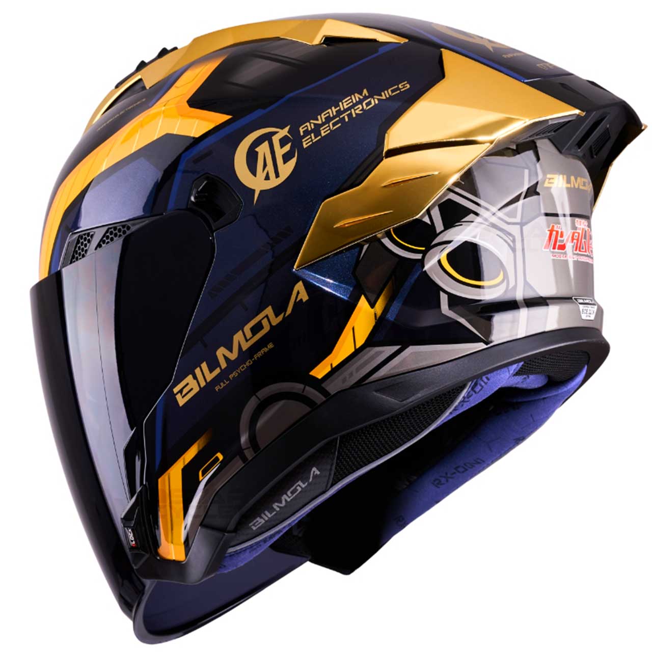 عکس کلاه کاسکت بدون فک BILMOLA مدل GUNDAM UNICORN