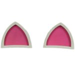 شاخ کلاه کاسکت سفید صورتی مدل EAR