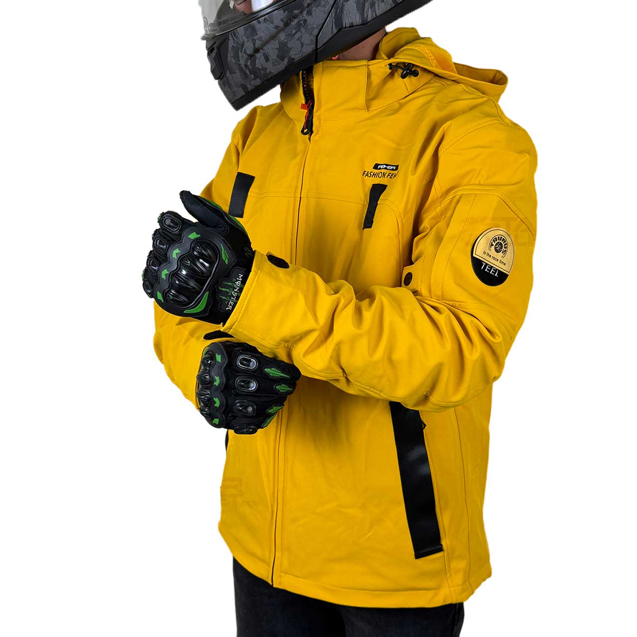 بررسی کاپشن موتور سواری FEHER مدل 543 ORANGE