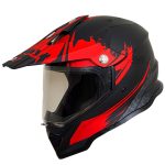 خرید کلاه کاسکت ادونچری MA2 مدل 919 MATT-BLACK-RED