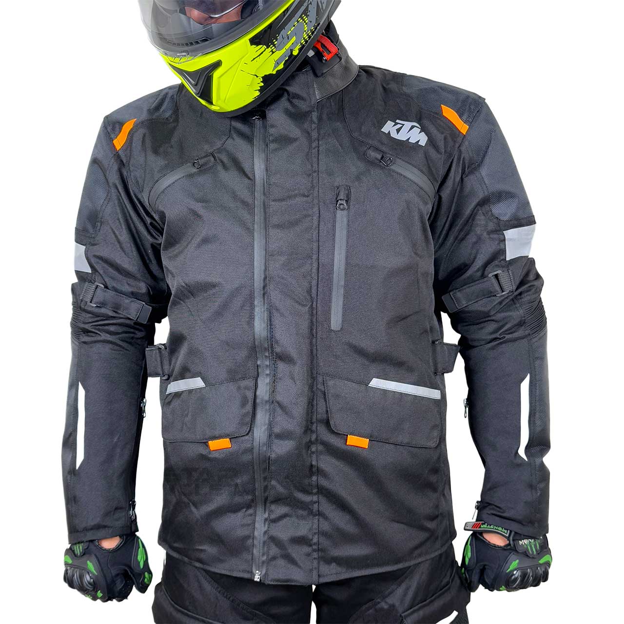 عکس ست کاپشن شلوار موتورسواری مدل KTM RC