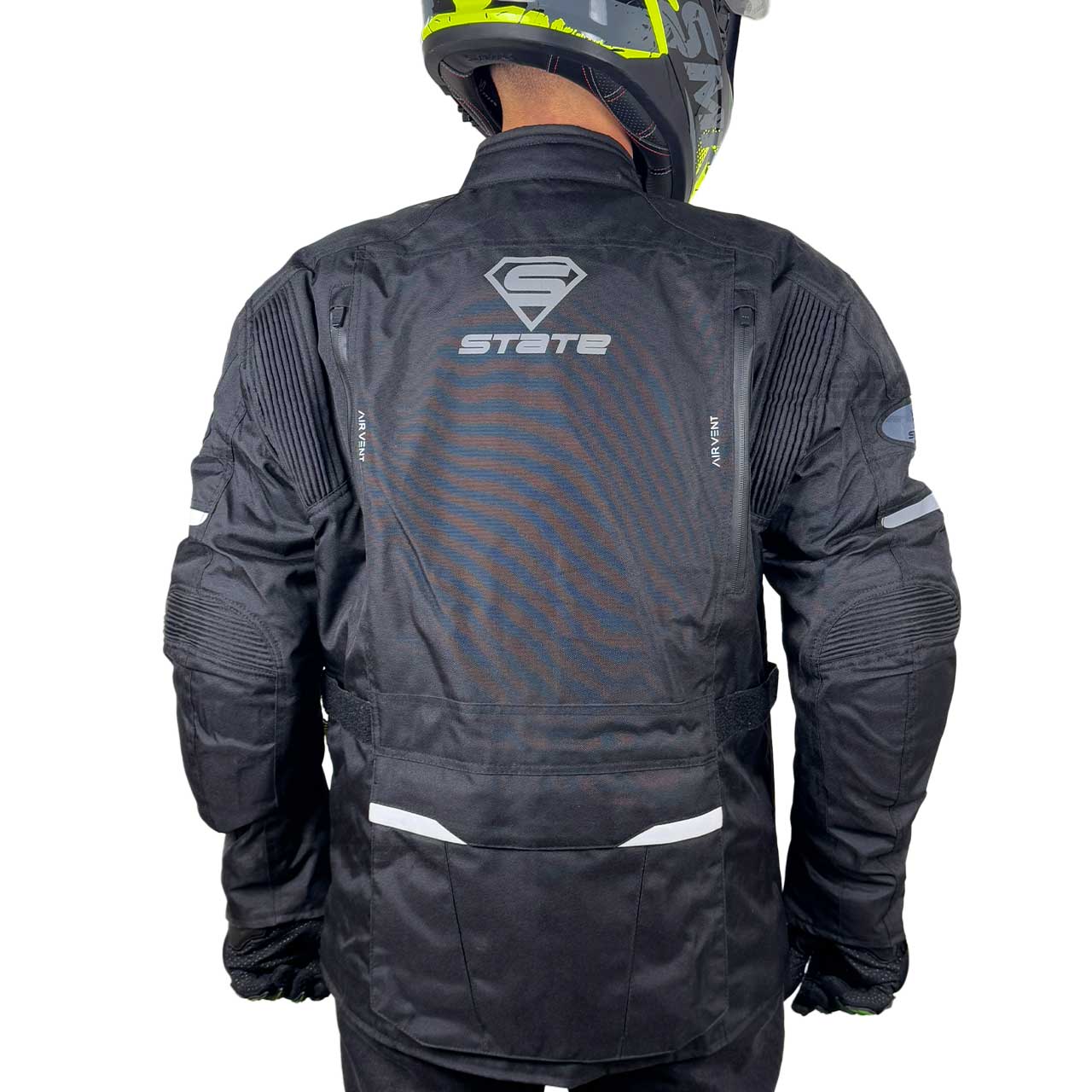 کیفیت کاپشن موتور سواری ادونچر تورینگ STATE مدل BLACK