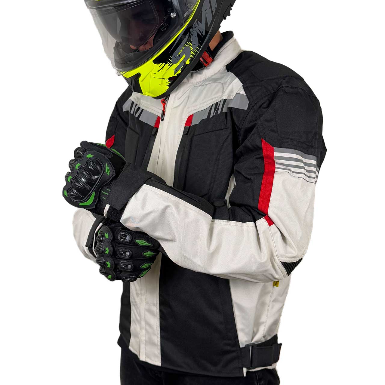 عکس کاپشن موتور سواری نیف STATE مدل WHITE