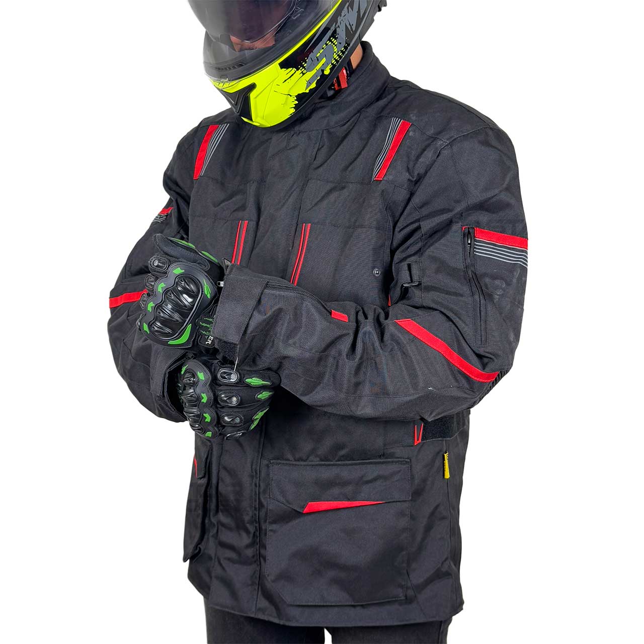 عکس کاپشن موتور سواری تورینگ کیو STATE مدل RED