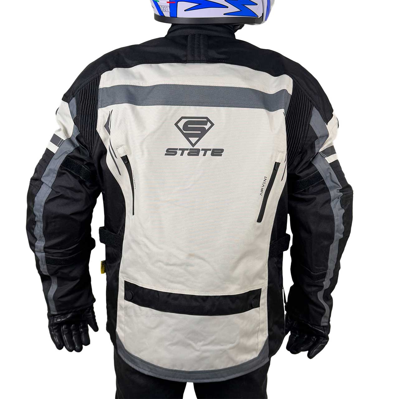 کیفیت کاپشن موتور سواری موژلار STATE مدل WHITE