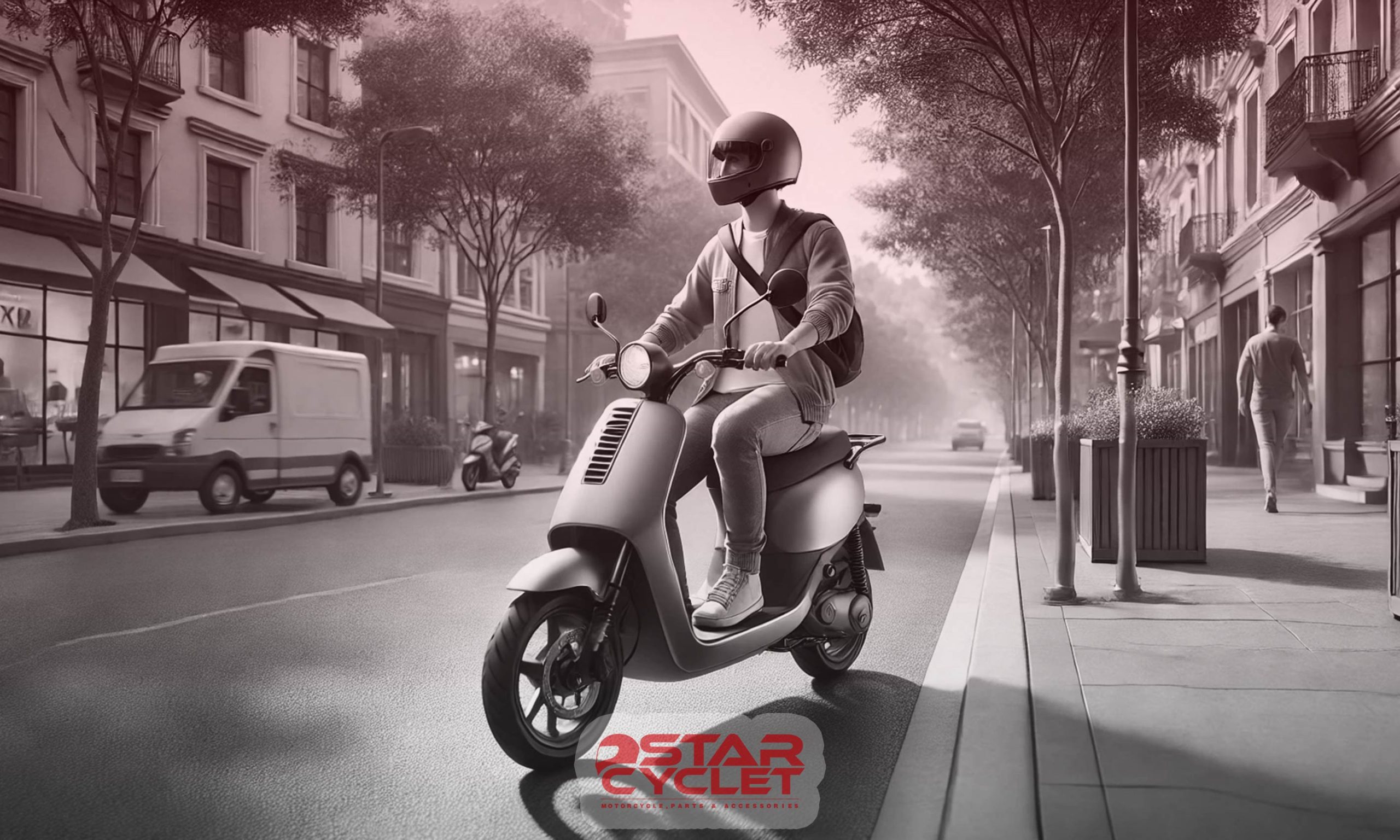 ست استایل وسپا و اسکوتر سواران