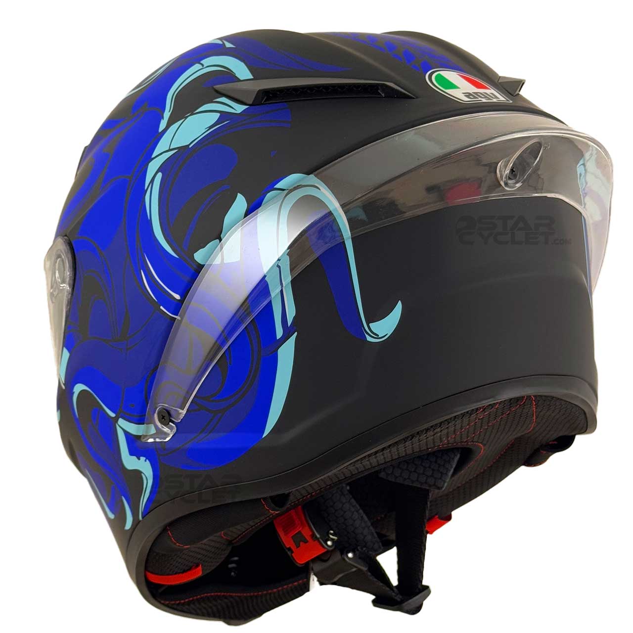 کیفیت کلاه کاسکت فک ثابت طرح AGV مدل OCTA BLUE