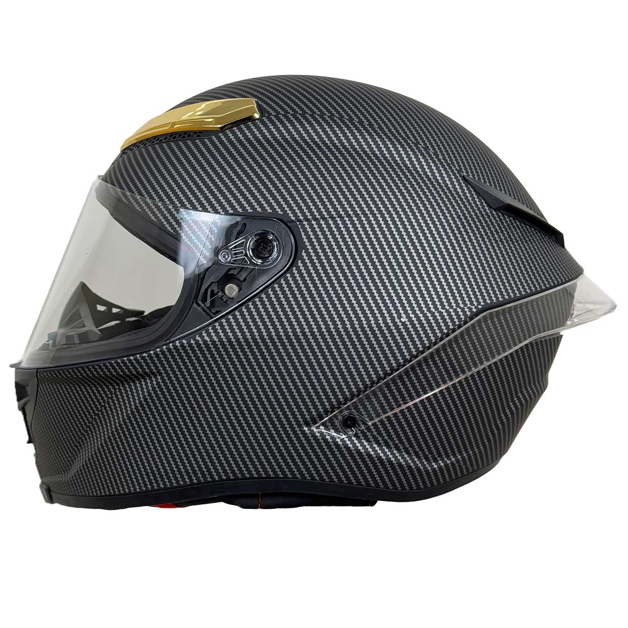 وزن کلاه کاسکت فک ثابت طرح AGV مدل CARBON GOLD