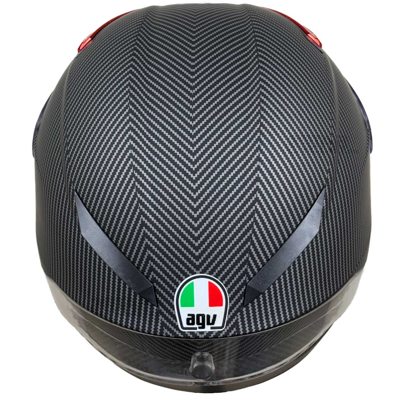وزن کلاه کاسکت فک ثابت طرح AGV مدل CARBON RED