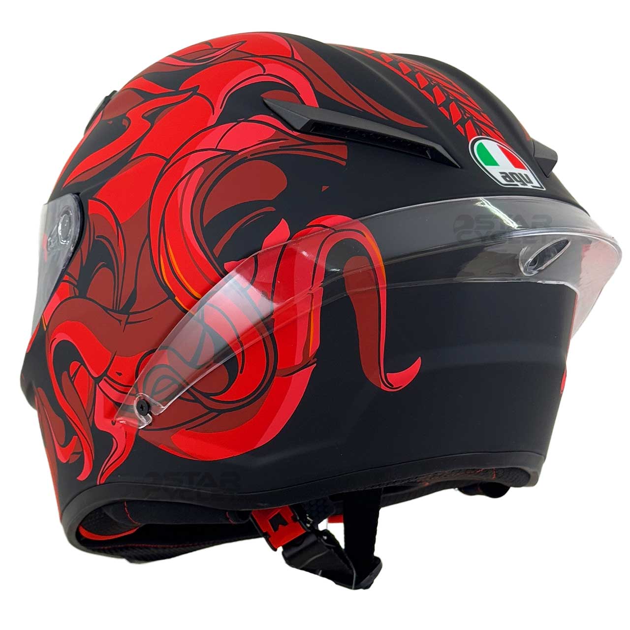 قیمت کلاه کاسکت فک ثابت طرح AGV مدل OCTA RED