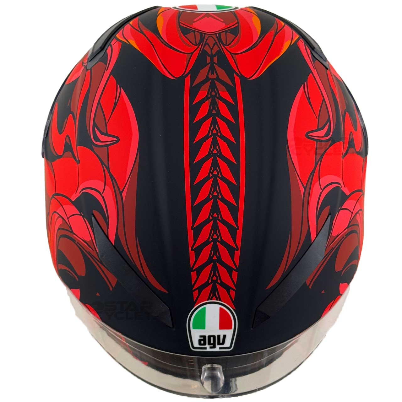 طرح کلاه کاسکت فک ثابت طرح AGV مدل OCTA RED