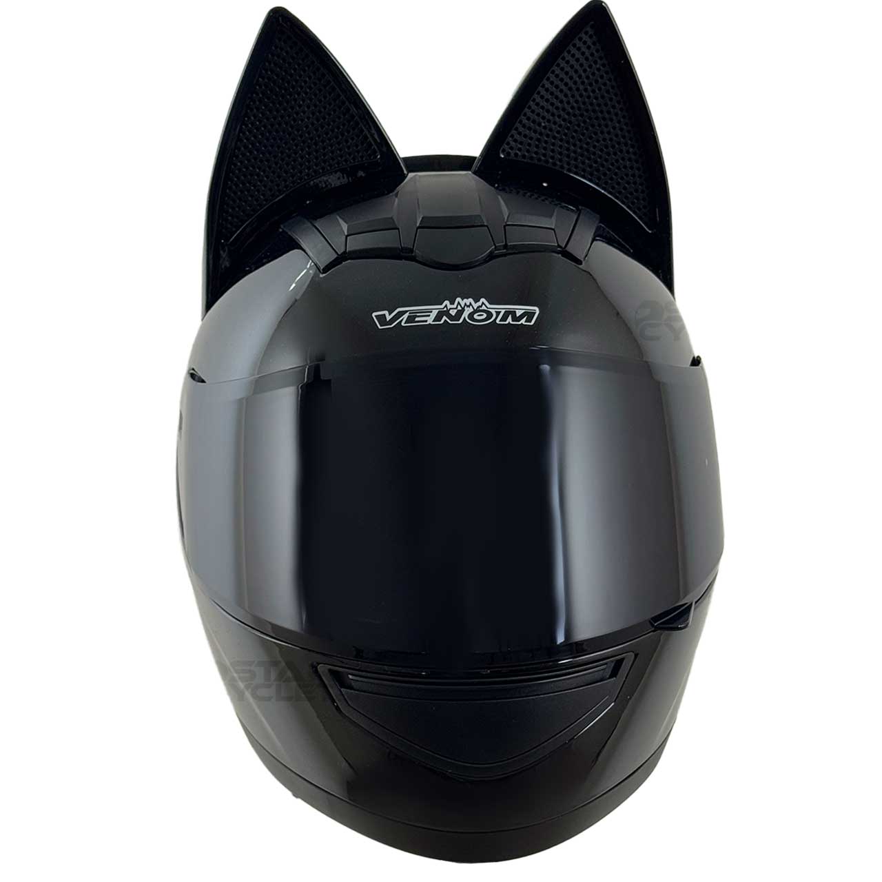 استاندارد کلاه کاسکت گربه‌ای VENOME مدل SH BLACK