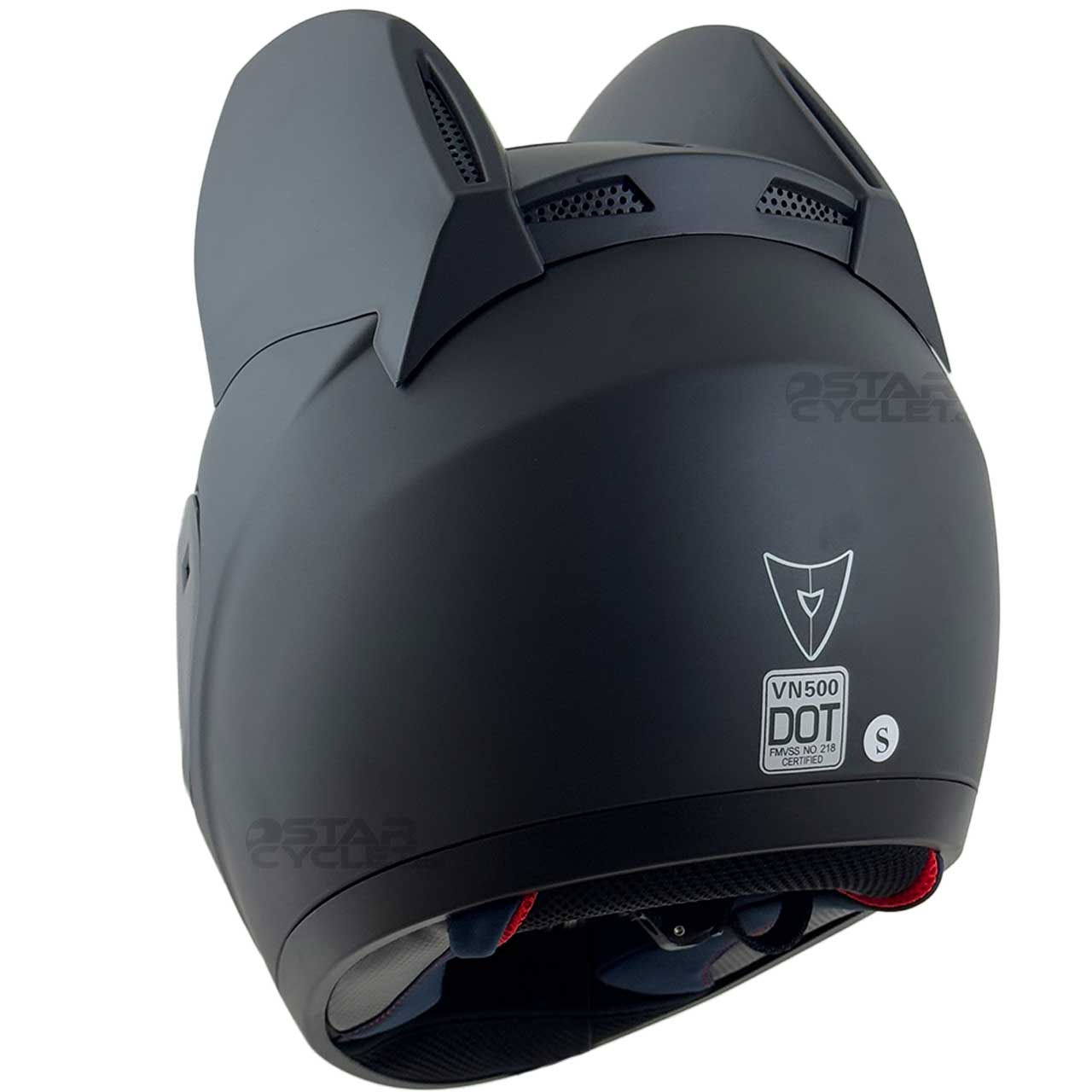 عکس کلاه کاسکت گربه‌ای VENOME مدل MT BLACK