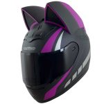 خرید کلاه کاسکت گربه‌ای VENOME مدل BK PURPLE
