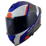 خرید کلاه کاسکت فک متحرک VENOME مدل BLUE GRAY WHITE