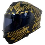 خرید کلاه کاسکت فک متحرک VENOM مدل AXUS-GOLD