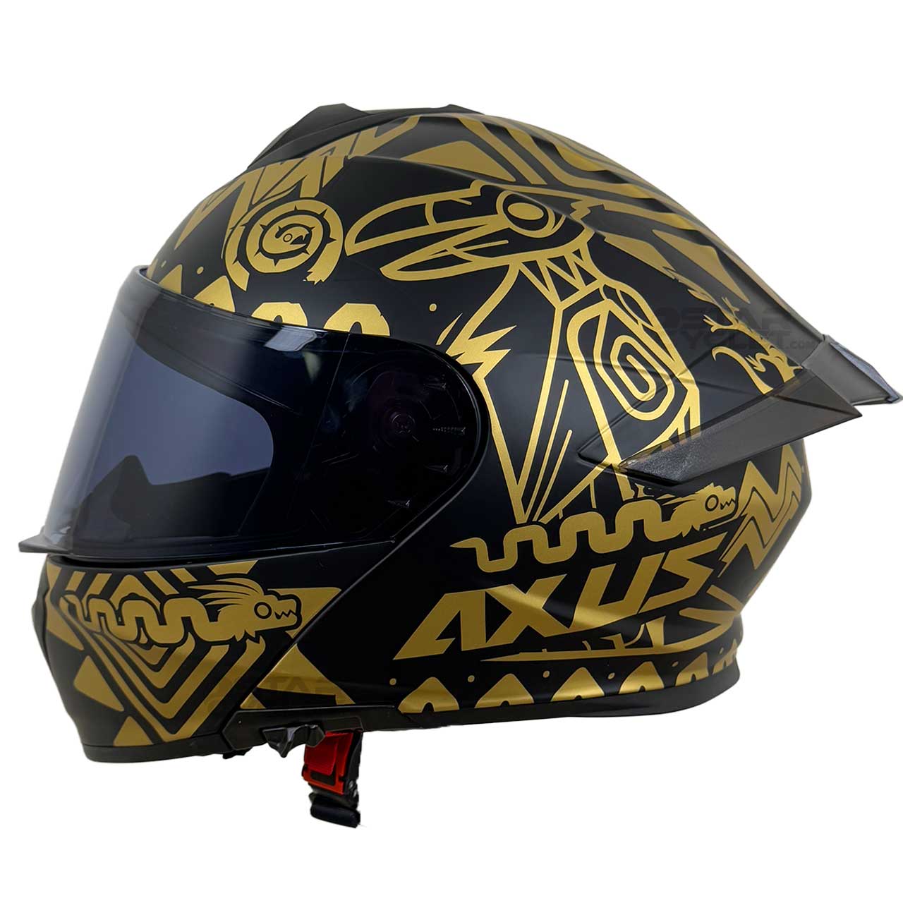 استاندارد کلاه کاسکت فک متحرک VENOM مدل AXUS GOLD