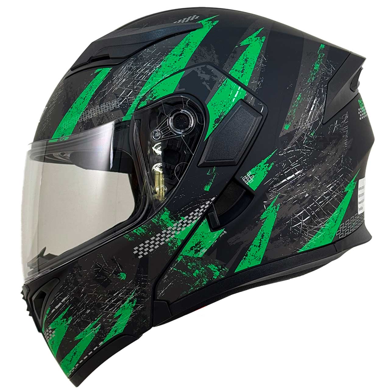 بررسی کلاه کاسکت فک متحرک DA1 مدل 101 ZEBRA GREEN