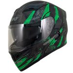 خرید کلاه کاسکت فک متحرک DA1 مدل 101 ZEBRA GREEN