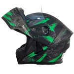 کیفیت کلاه کاسکت فک متحرک DA1 مدل 101 ZEBRA GREEN