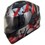 خرید کلاه کاسکت فک متحرک DA1 مدل 101 ZEBRA SILVER