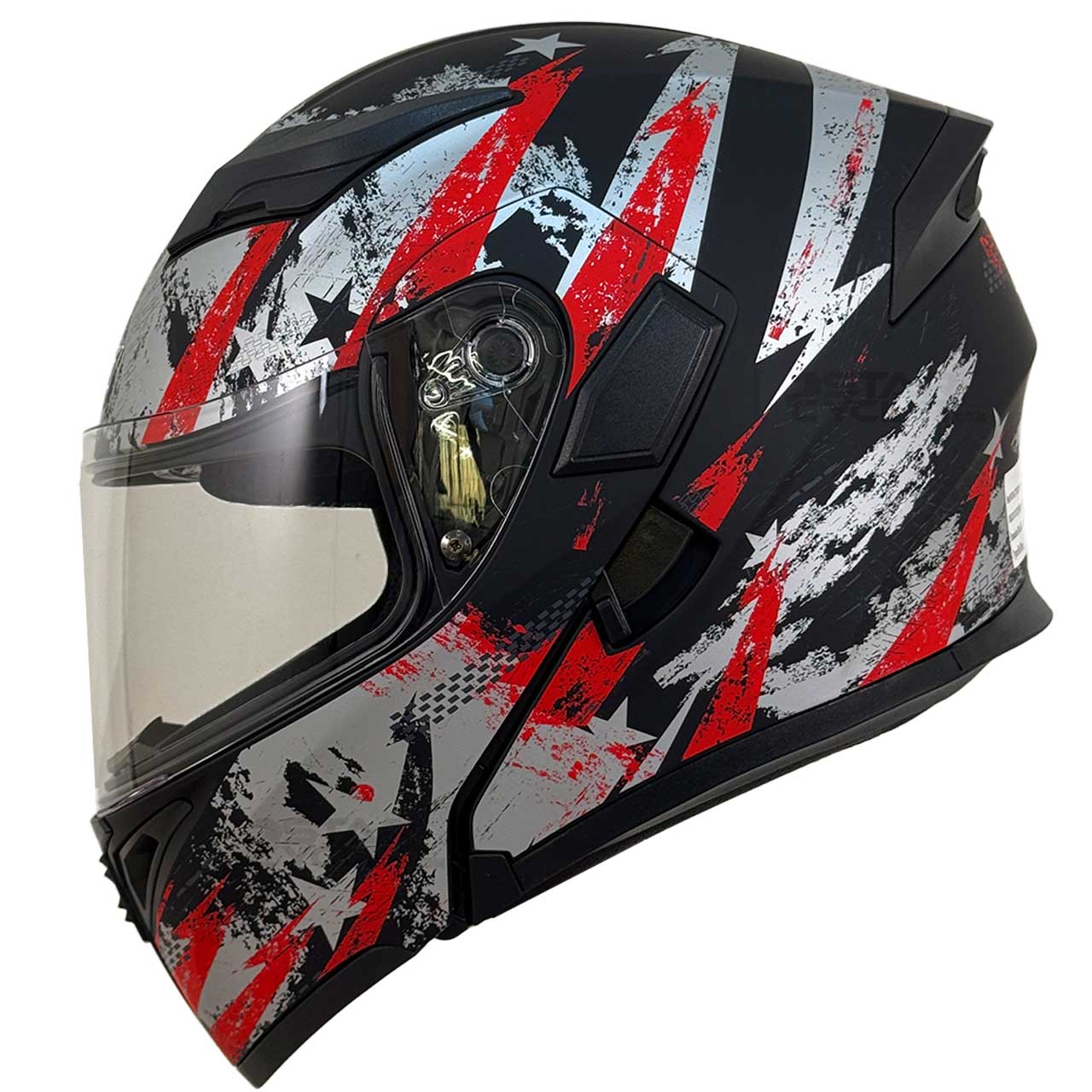 وزن کلاه کاسکت فک متحرک DA1 مدل 101 ZEBRA SILVER