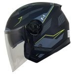 وزن کلاه کاسکت بدون فک DA1 مدل 402 GRPHIC YELO