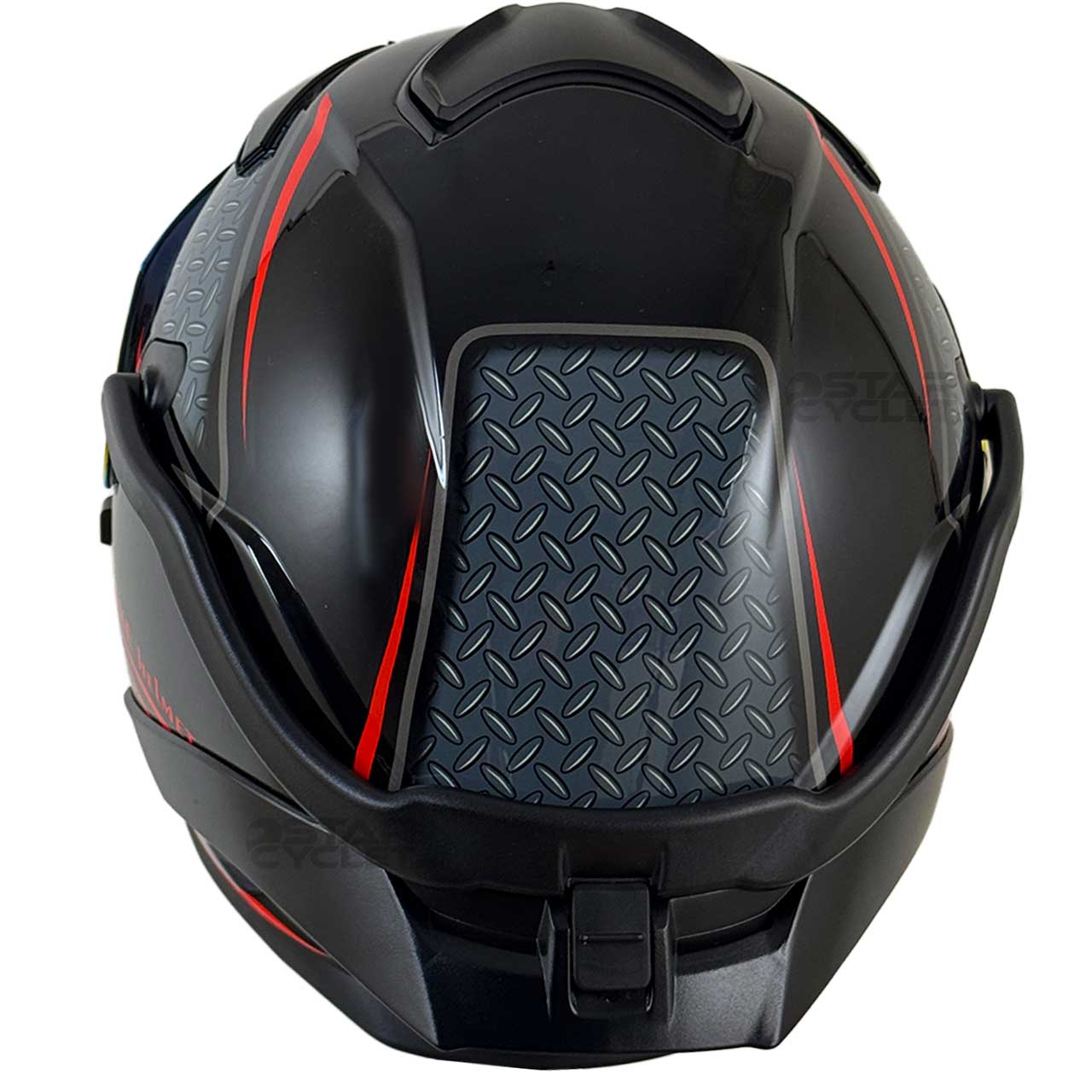 بررسی کلاه کاسکت فک ثابت دسته دار QIKE مدل BLK RED