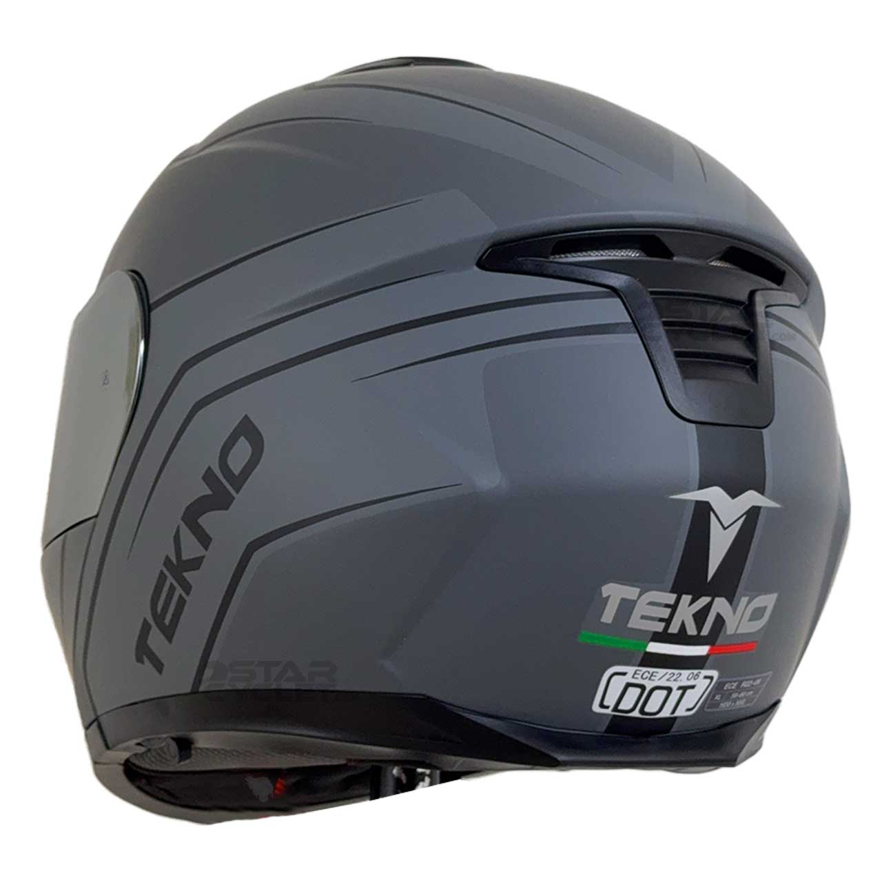 بررسی کلاه کاسکت TEKNO مدل T144 GREY