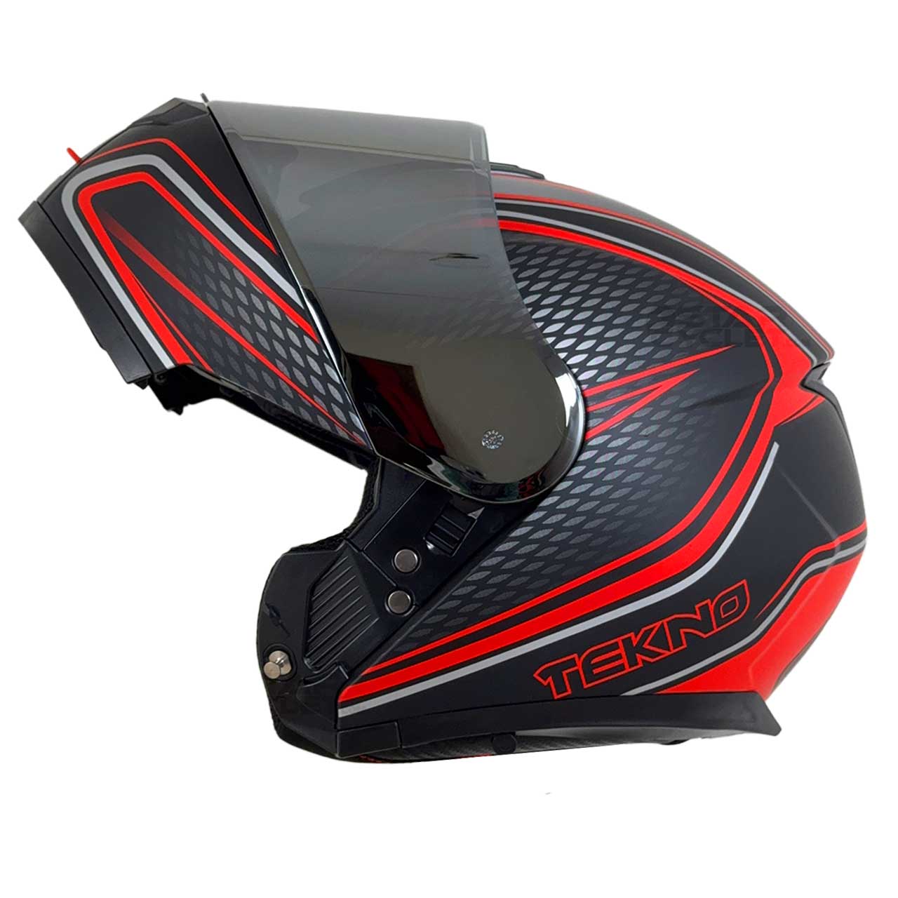 وزن کلاه کاسکت TEKNO مدل T144 BKRD GERY