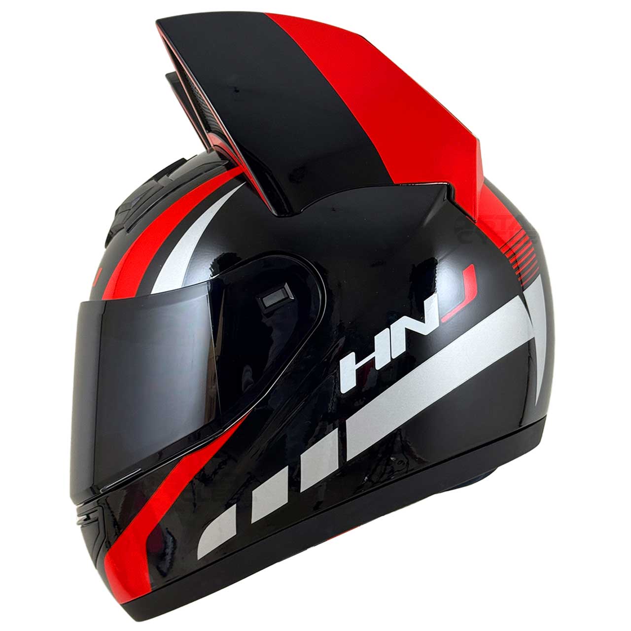 وزن کلاه کاسکت گربه‌ای HNJ مدل BLAK RED