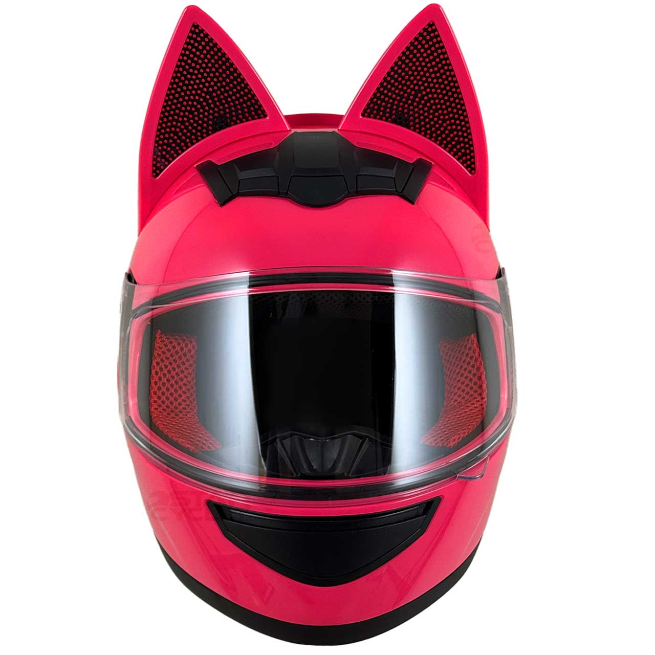 عکس کلاه کاسکت گربه‌ای HNJ مدل PINK