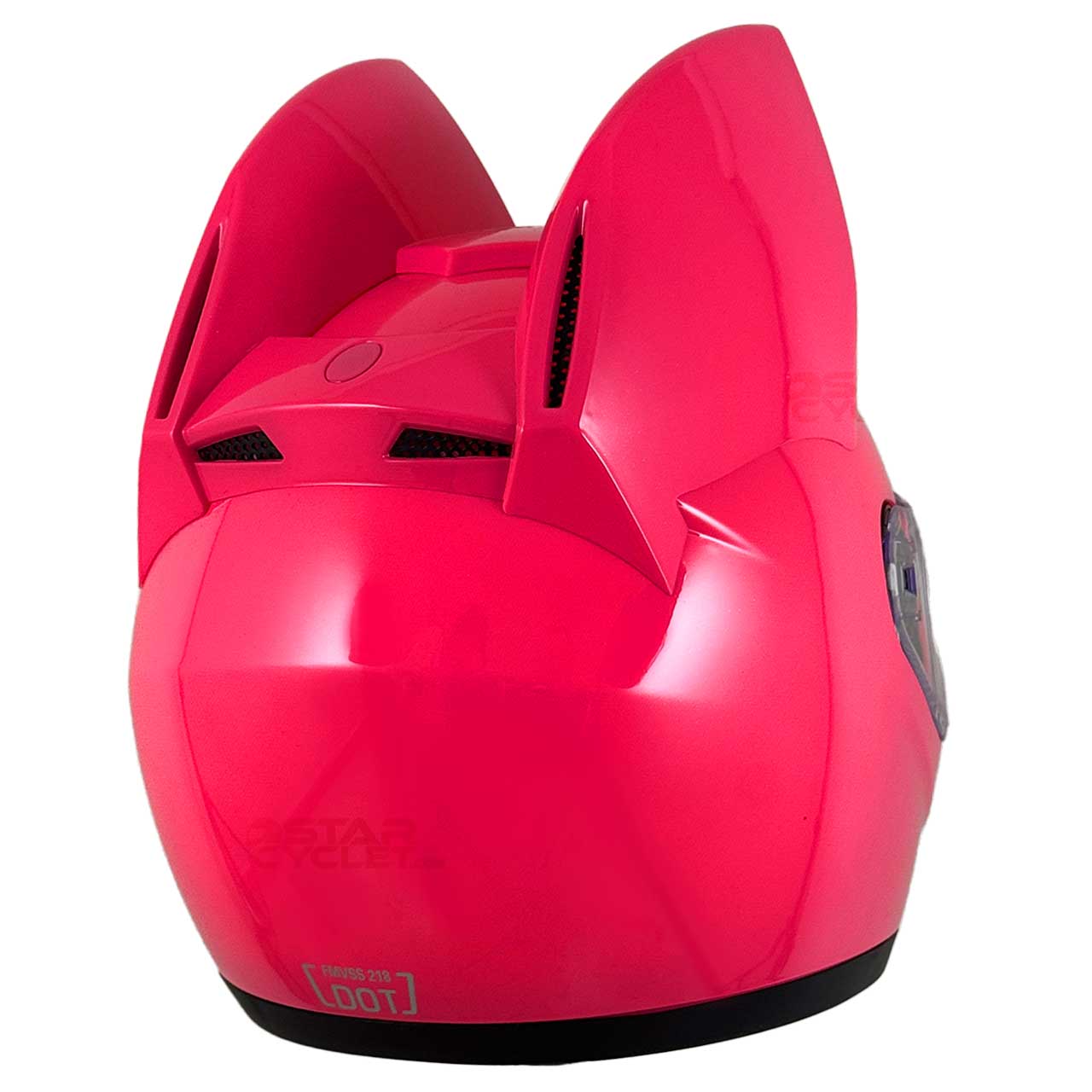 بررسی کلاه کاسکت گربه‌ای HNJ مدل PINK