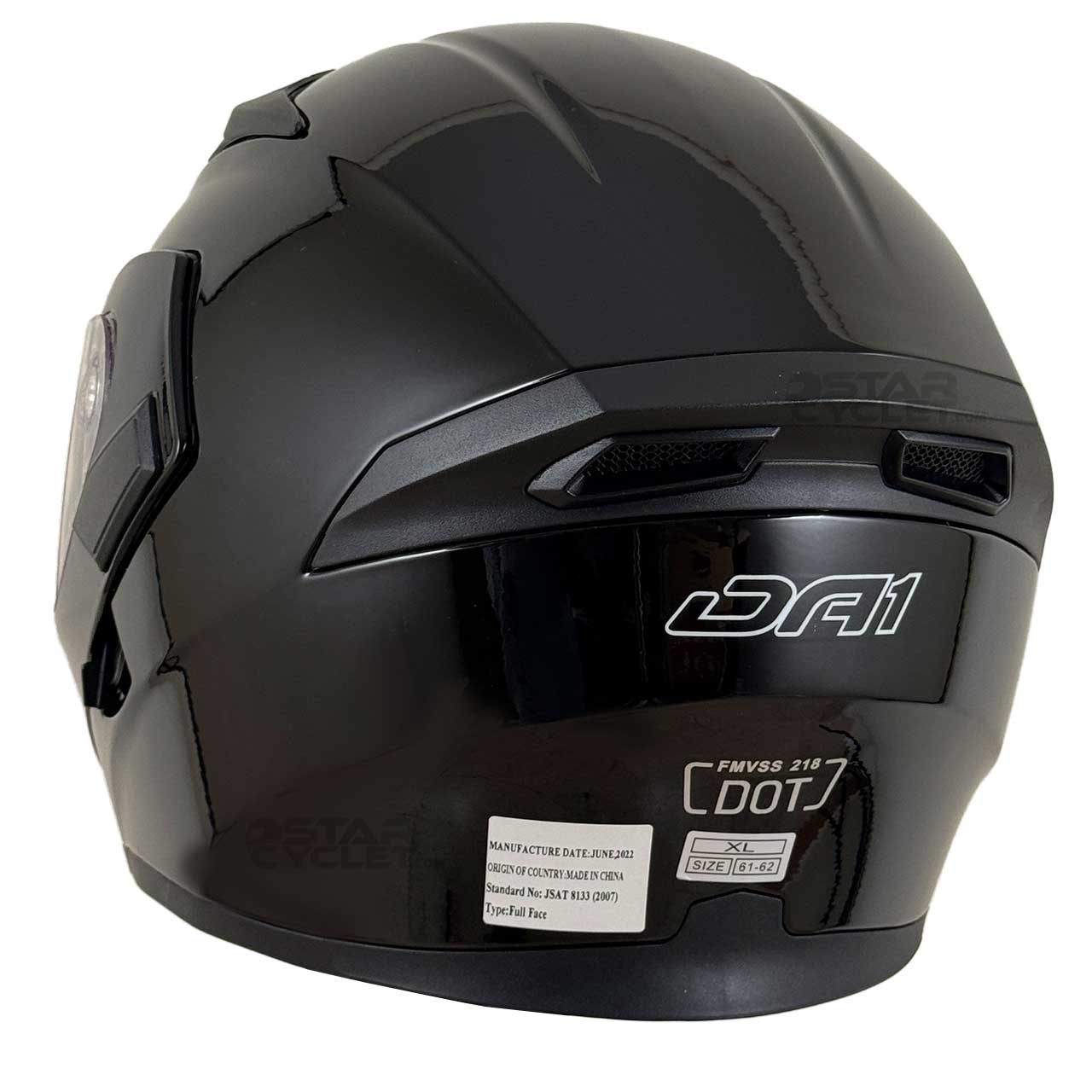 بررسی کلاه کاسکت فک متحرک DA1 مدل 101 GLOS BLACK