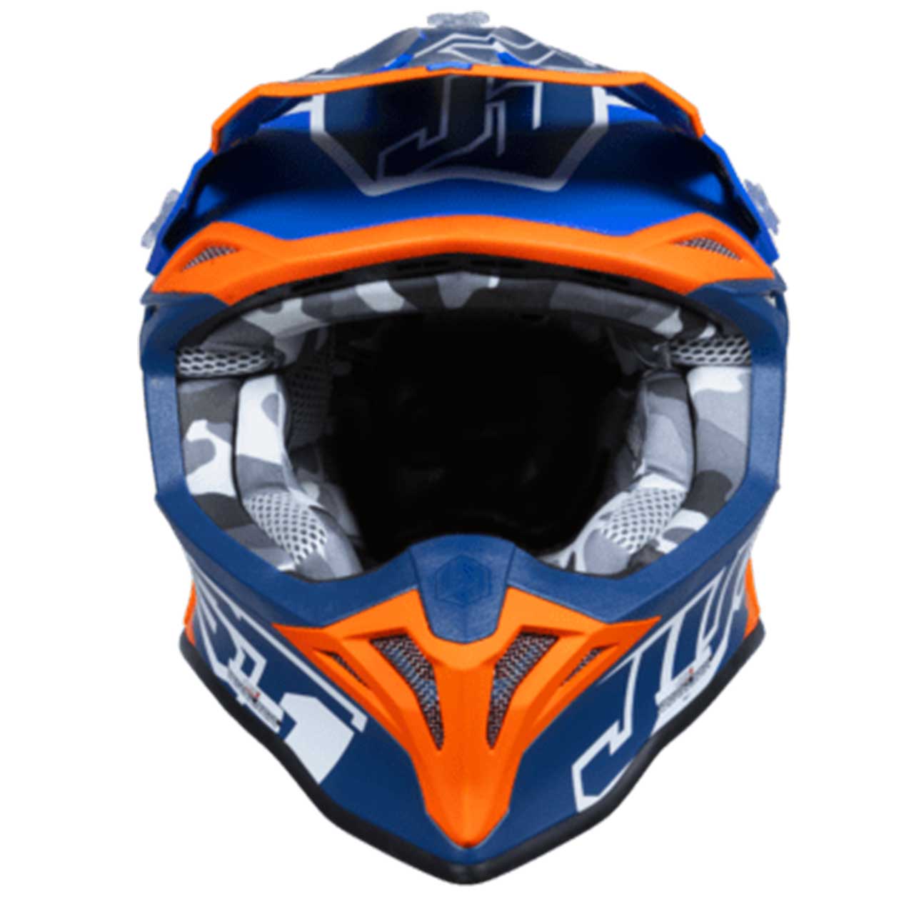 عکس کلاه کاسکت JUST ONE مدل J39-BLU ORNG