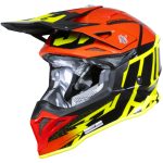 خرید کلاه کاسکت کراسی JUST ONE مدل J39 FLOU-YELLOW-RED-BLACK