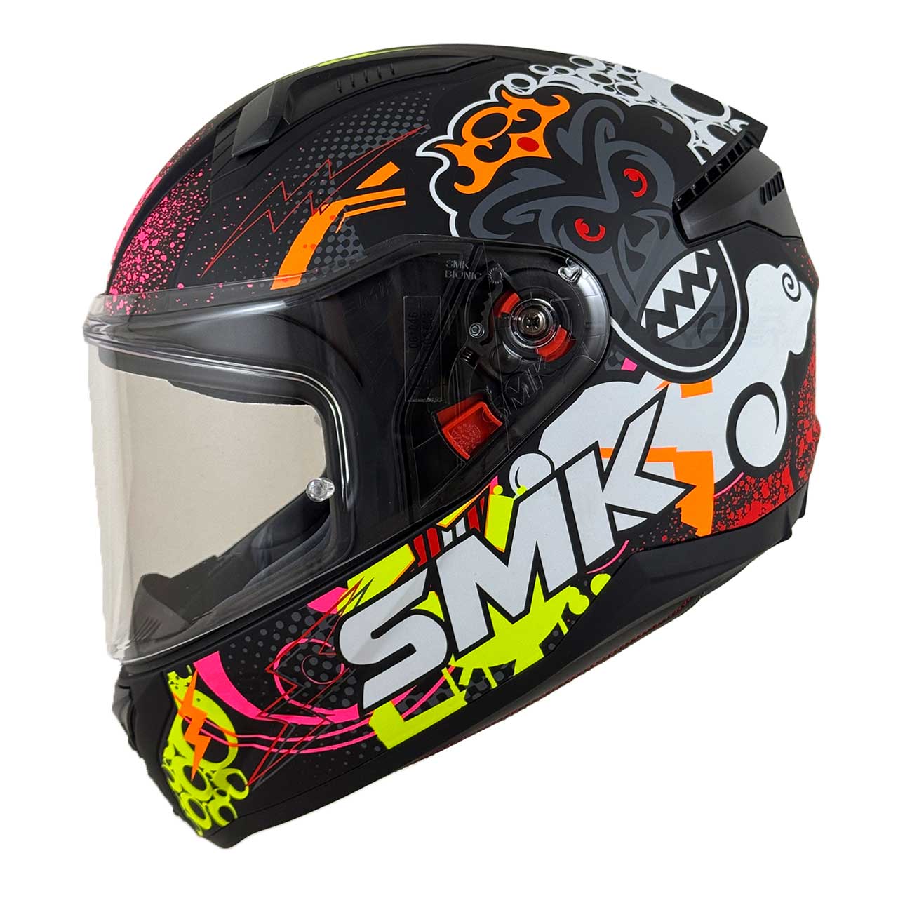 قیمت کلاه کاسکت نوجوان SMK بایونیک مدل CHIMPZ (MA267)