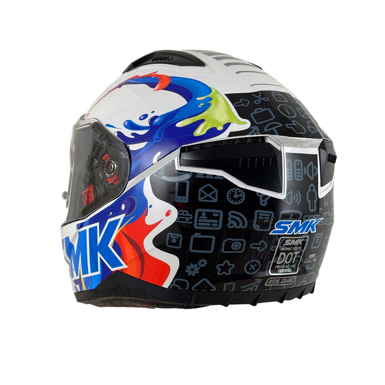 بررسی کلاه کاسکت نوجوان SMK بایونیک مدل SPLASH (GL154)