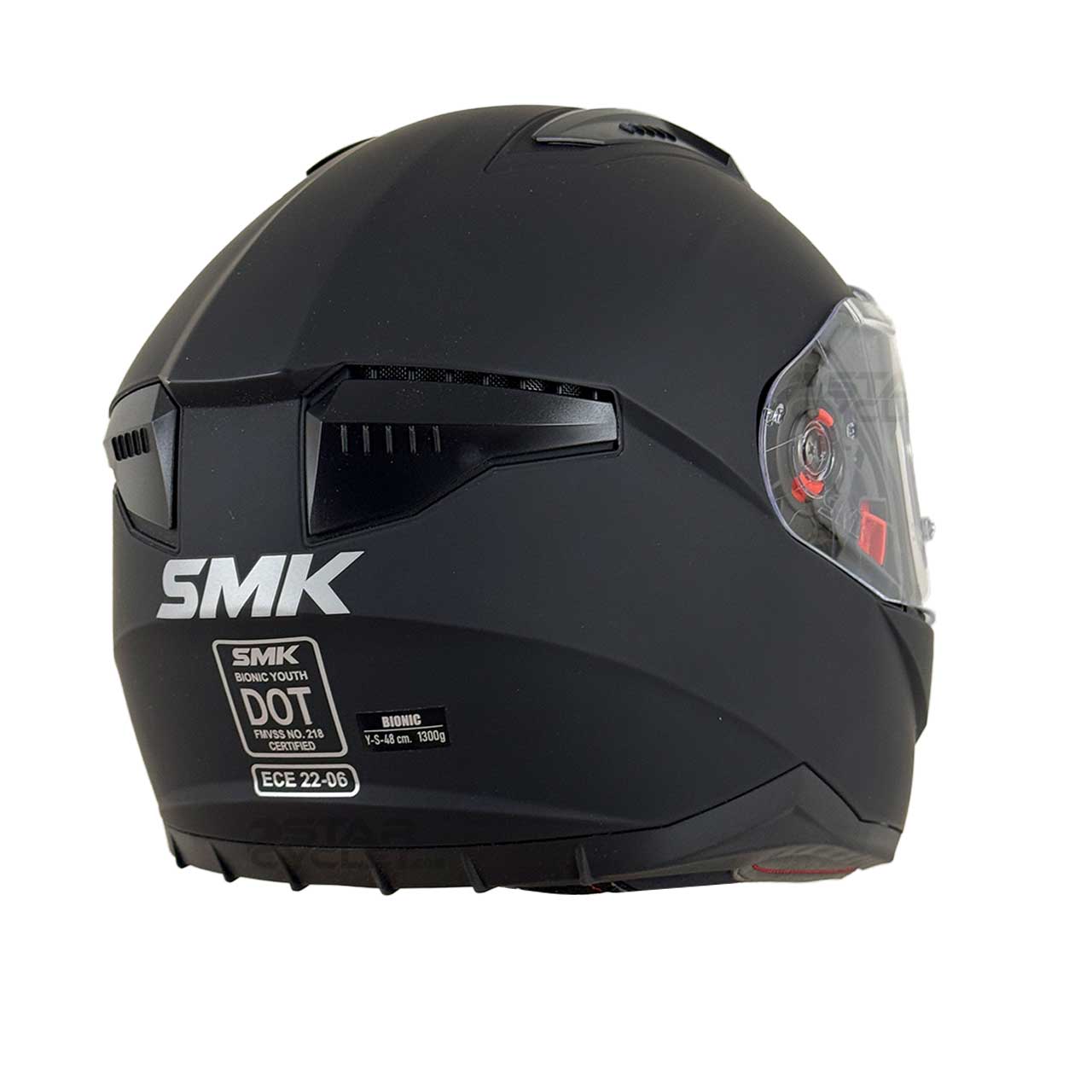 بررسی کلاه کاسکت نوجوان SMK بایونیک مدل SOLID (MA200)