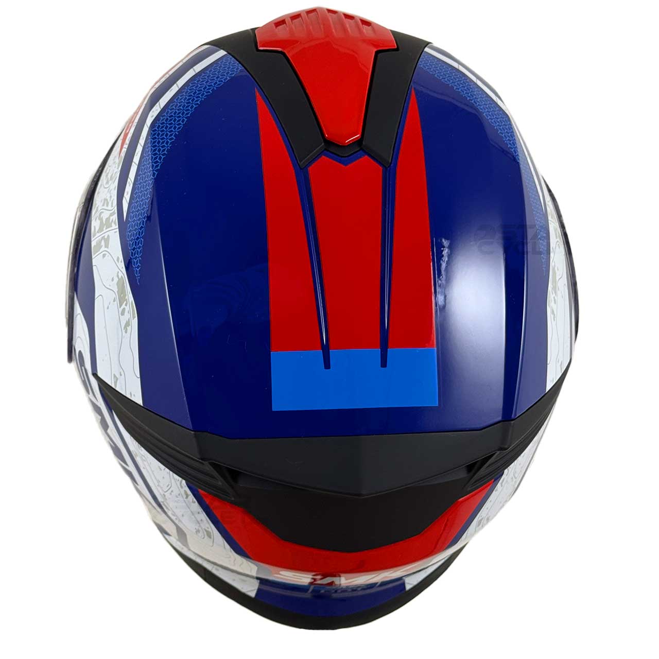 عکس کلاه کاسکت فک متحرک SMK گولوینگ مدل NAVIGATOR (GL513) BLU