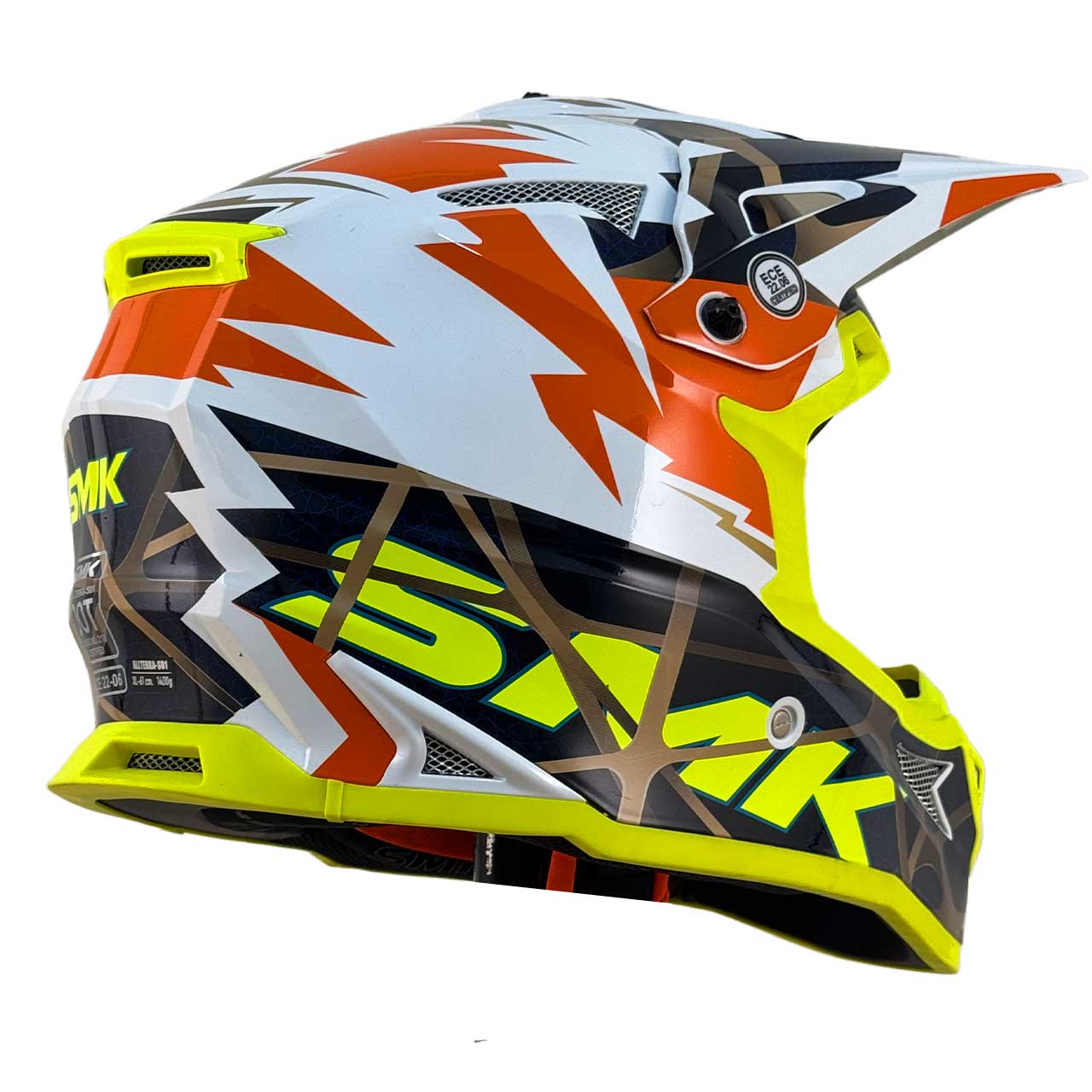 کیفیت کلاه کاسکت کراسی SMK آلترا مدل FULMINE (GL174)