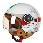 خرید کلاه کاسکت بدون فک BEON مدل B110 AVENUE-RED-WHITE