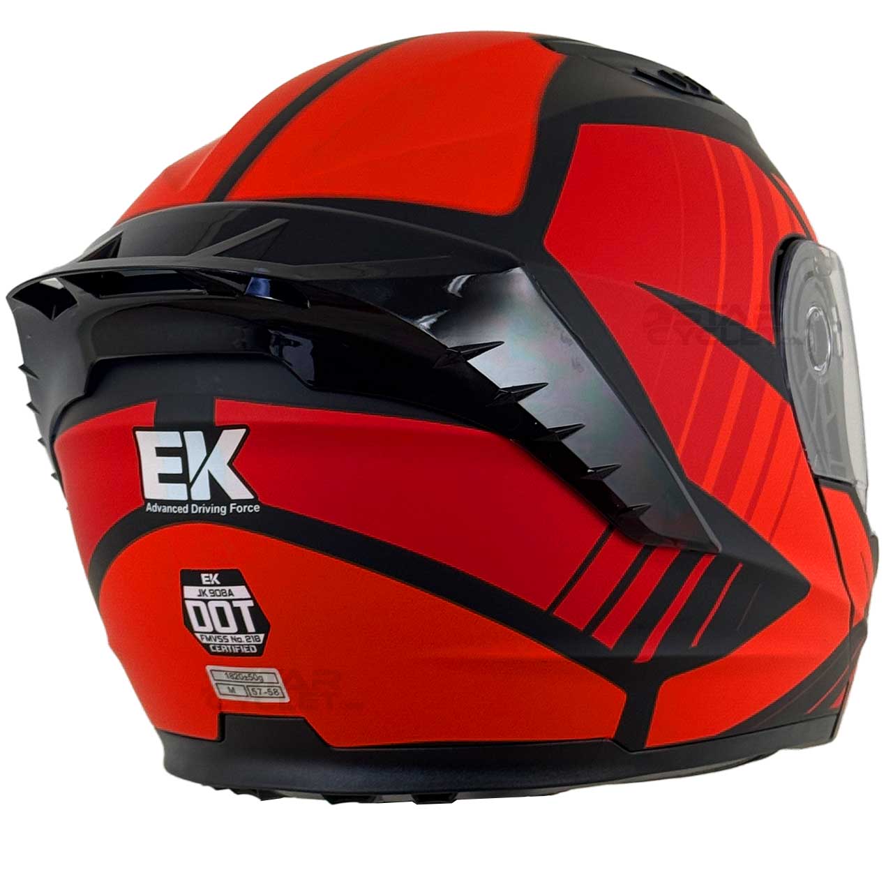 قیمت کلاه کاسکت فک متحرک EK مدل JK908A ORNGE