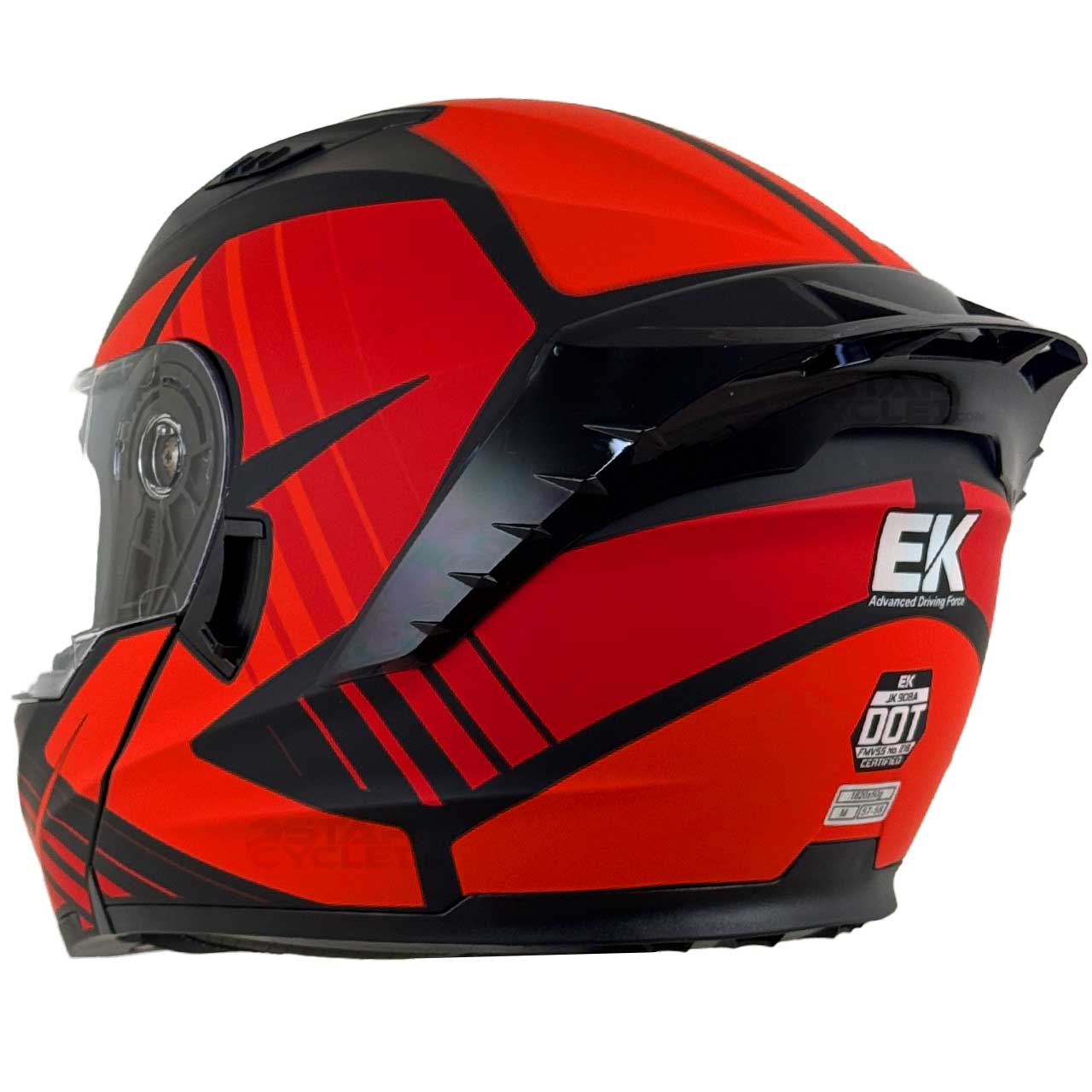 رنگ کلاه کاسکت فک متحرک EK مدل JK908A ORNGE