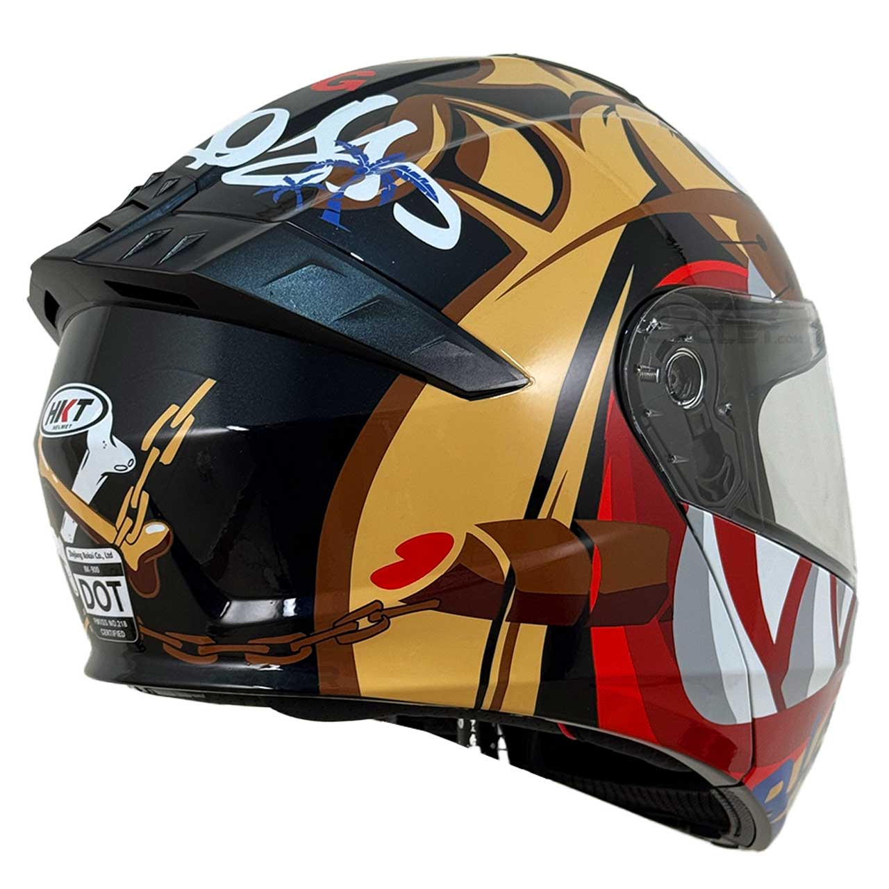 قیمت کلاه کاسکت فک متحرک HKT مدل BIG PUG