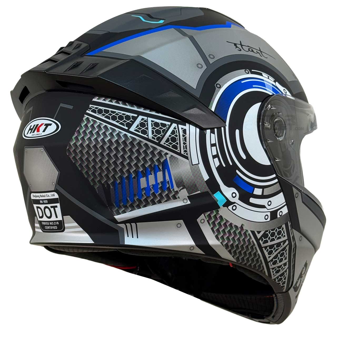 کیفیت کلاه کاسکت فک متحرک HKT مدل START