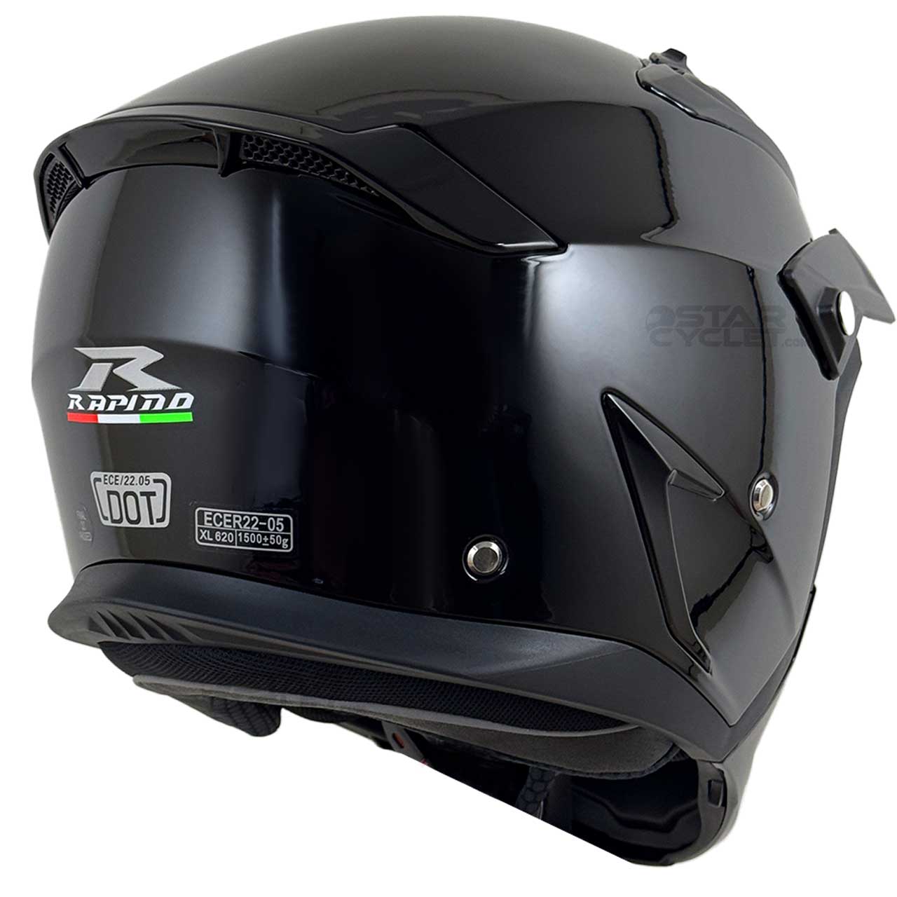 بررسی کلاه کاسکت فک جدا راپیدو مدل 890 SHINE BLACK