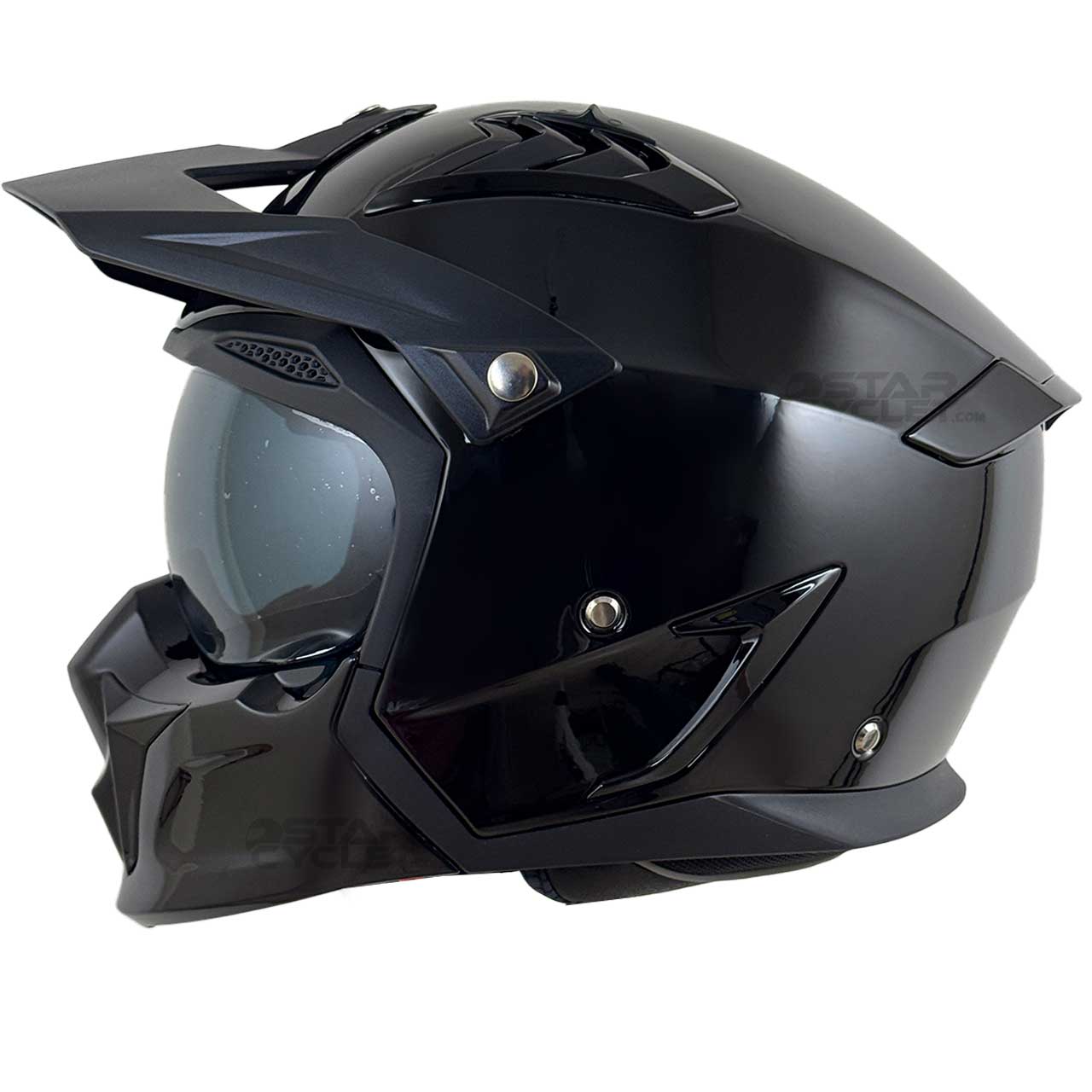 قیمت کلاه کاسکت فک جدا راپیدو مدل 890 SHINE BLACK